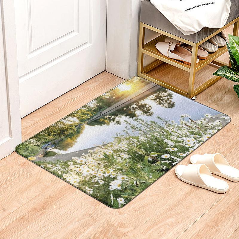 House Entrance Carpet Home Natural and Animal Styles Doormat Room Bath Mat Foot Mat Bath Non-slip Kitchen Water Absorption Mat
