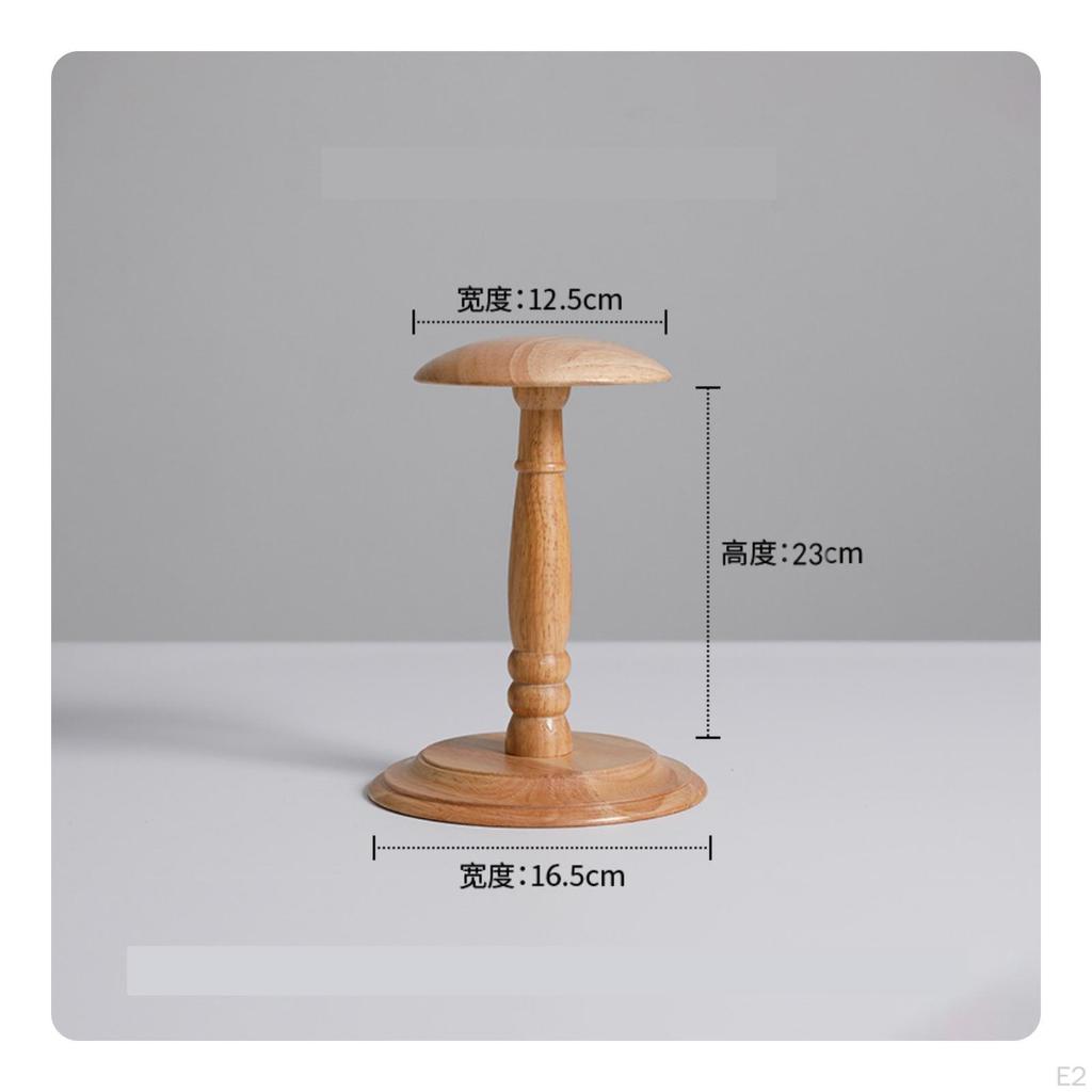 Shaped Hat Stand | Smooth Wood Finished, Tabletop Stand, for Boutique