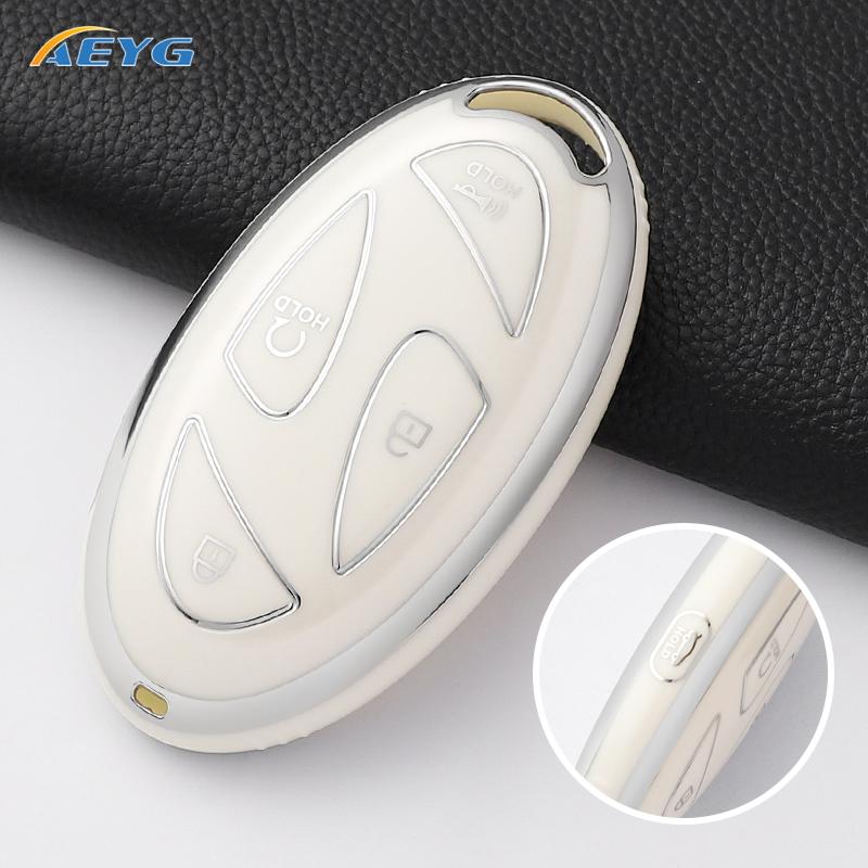 

Tpu 5 7 Buttons Car Key Case Cover Shell For Xiandai Hyundai Ioniq 6 New Grand Prix Gn7 Kona Protector Fob Bag Accessories