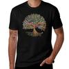 Tree Of Life Watercolor Rainbow Palette Tshirt Art Pattern Printed Casual Top