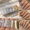 Iridescent Nail Transfer Stickers Lace Design Nail Decals Fashion Transfer Paper  Nail Decoration