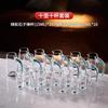 Elegant Crystal Glass Shot Cups With Pourer Set Gold Foil Matte Transparent Styles Whiskey Sake Tequila Serving