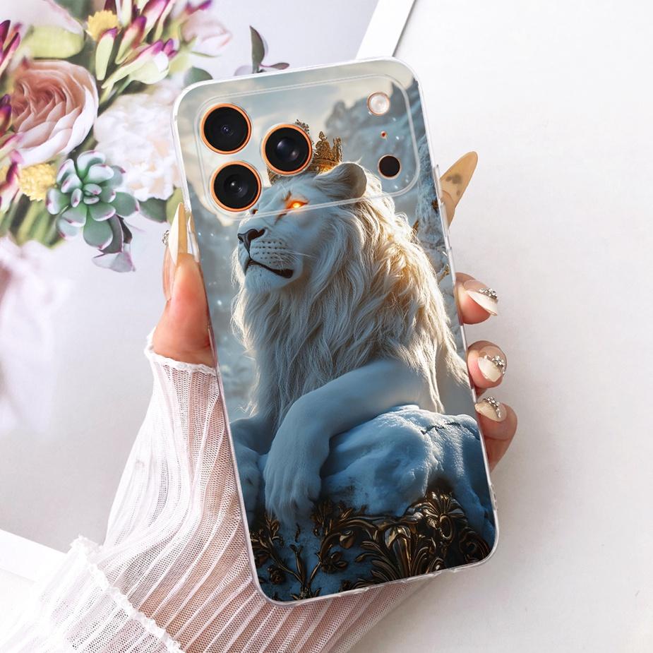 For Apple iPhone 17 Pro Max Case Luxury Flowers New Painted Cover Clear Silicone Case For iPhone 17 Air iPhone17 Pro Soft Fundas