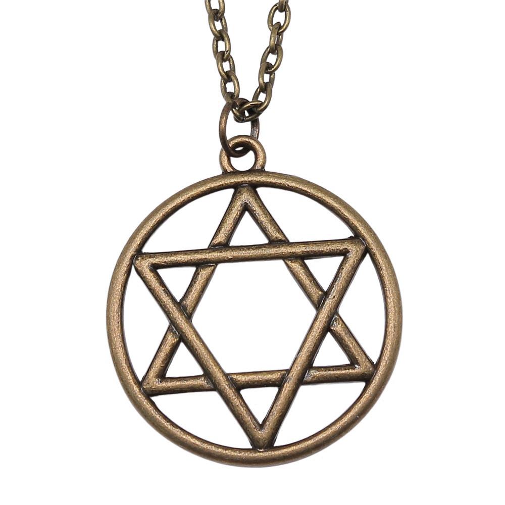 Witch Knot Pendant Necklace Wiccan Celtic Occult Protection Jewelry 45cm or 70cm long chain