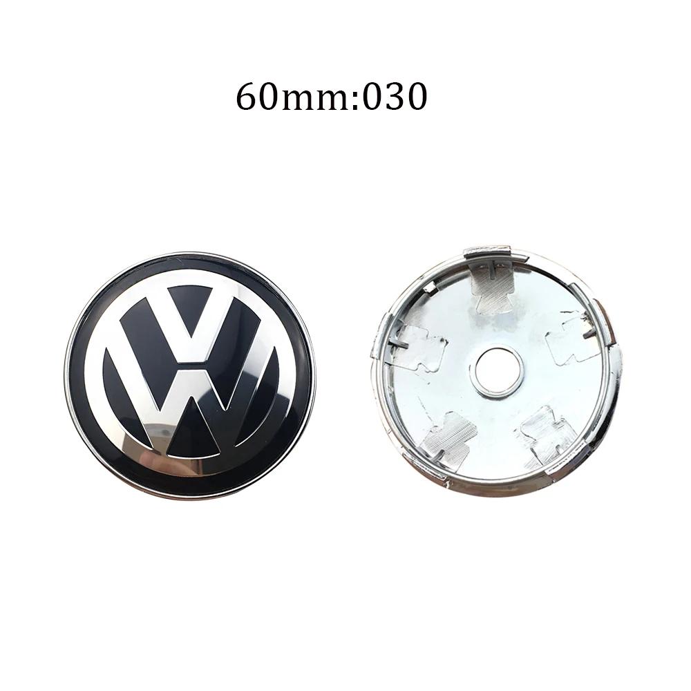 VOLKSWAGEN VW için 4 Adet Volkswagen Jant Orta Göbek Kapakları 56mm 65mm 70mm jant kapağı VW Golf 4 5 6 7 Polo Passat B5 B6 B7 Tour için