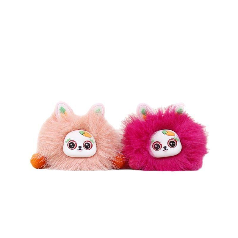 Plush Rabbit Keychain With Short Pile Fabric For Bag Decoration And Collectors Gift