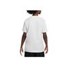 Nike Round Neck Letter Print Pullover Short Sleeve T-Shirt Kids Tops White FZ5177-100