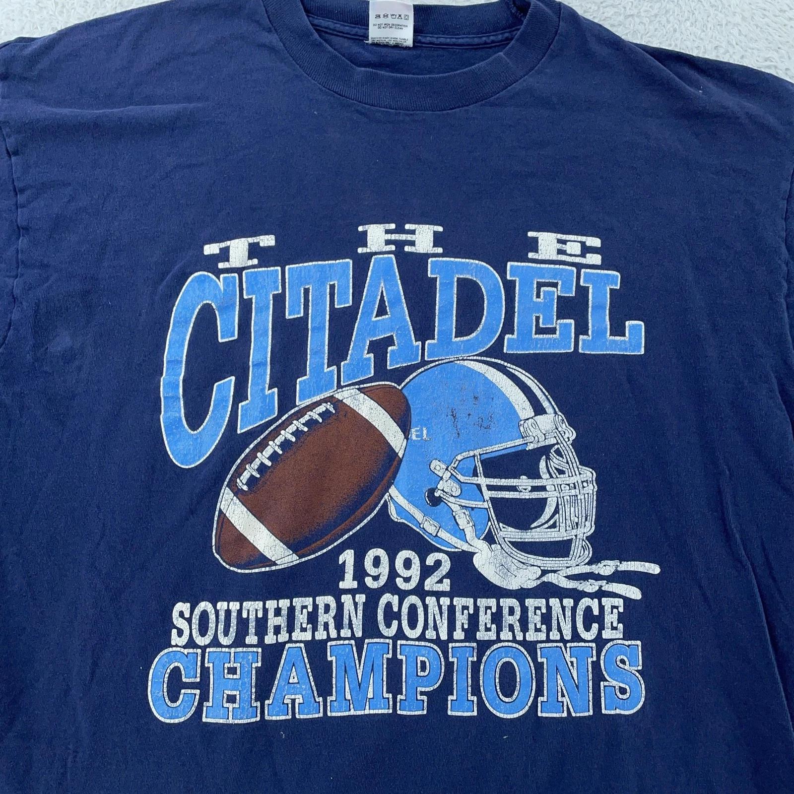 

Vintage The Citadel Bulldogs Shirt Mens L/XL NCAA Football 1992 Champions 90s 3XL