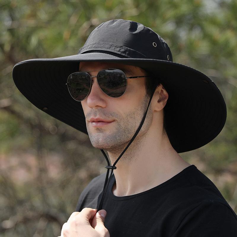 Men's Summer Sunshade Hat Outdoor Men's Leisure Fisherman Hat Mountaineering Fishing Sun Hat