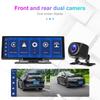 4K Ultra HD Wireless CarPlay Unit, Built-In Optical Sensor WiFi GPS Navigator + Dual Recording Vehicle Dashcam