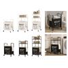 Sturdy Metal Frame Laundry Hamper Rolling Wheels Foldable Designs Removable Shelves for Home Organization Daily Use