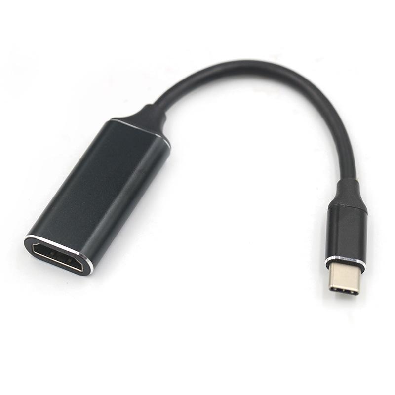 Aluminum Alloy Type-C To HDMI 4K Adapter Cable for Mobile & Computer Screen Conversion