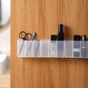 Wall Mounted 3Grids Organizer Mirror Cabinet Self-Adhesive Objects Storage Box