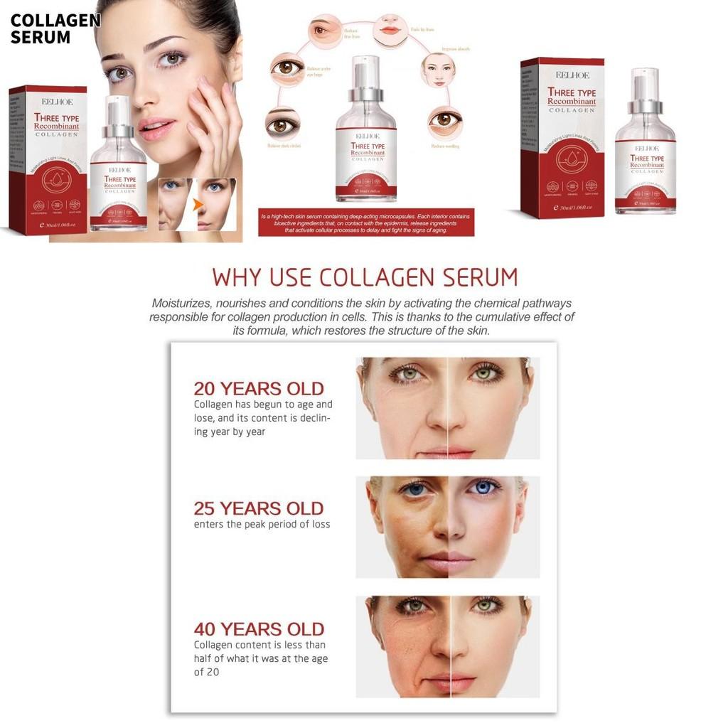Eelhoe Collagen Essence Serum For Deep Hydration And Fine Line Reduction 30ml