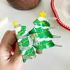 Acrylic Christmas Tree Hair Claw Snowhouse Cartoon Hair Grab Clip Santa Claus Shark Clip  Girl