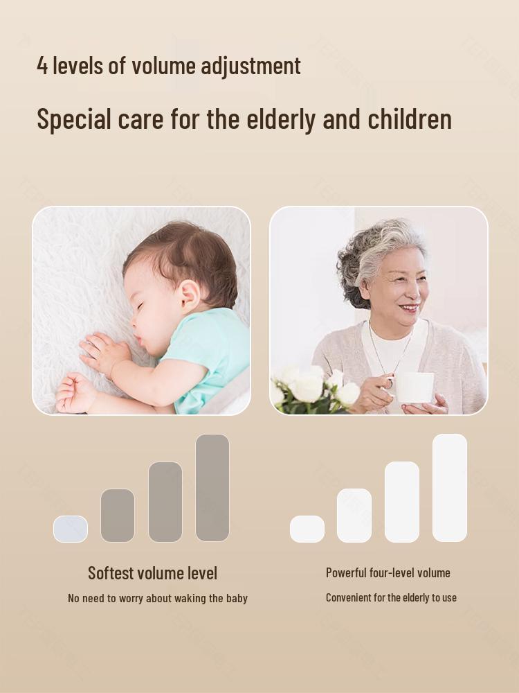 Elderly Wireless Doorbell Switch: Long-Range, Plug-Free Remote Control