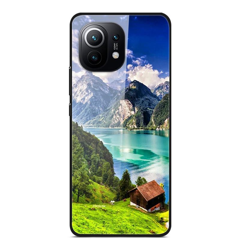 Luxury Cover Case for Xiaomi mi 11 Tempered Glass Cover for Xiaomi mi 11 Lite 5G NE Phone Case for Xiaomi Mi 11 mi11 Lite Coque