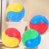 Pet Toy - Two-color Bone Imprint C-shaped Ball Sound-producing Ball - Durable and Chewable Toy for Puppies - Small Dog Toy Ball