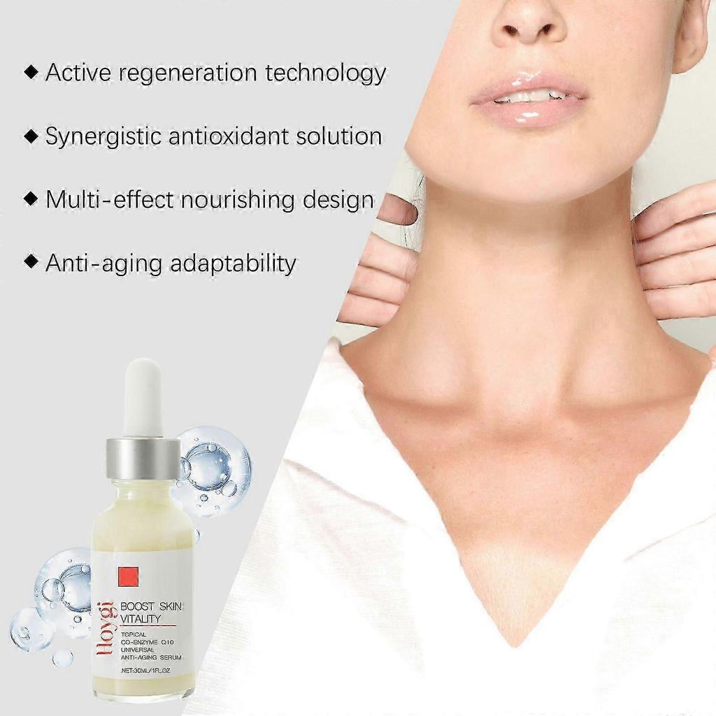 Hydrating & Tightening Facial & Neck Essence with Coenzyme Q10, Aloe Vera & Bergamot Oil Deep Moisturization, Anti-Aging, Wrinkle Prevention
