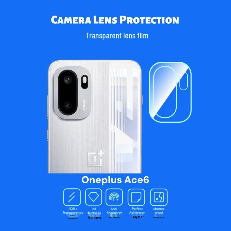 

Захисна плівка на камеру OnePlus Ace 6 (шовкографія): Ультратонке загартоване скло для 6T та 15R OnePlus Ace 6