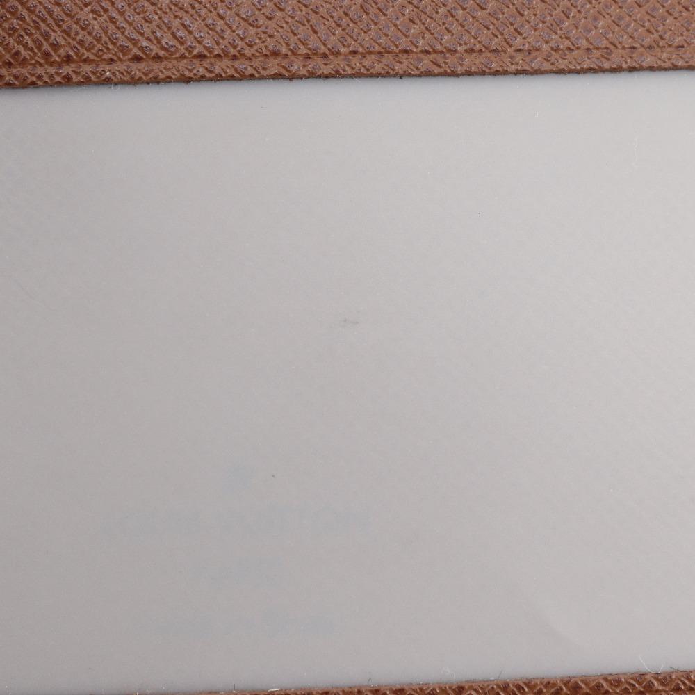 LOUIS VUITTON Porto 2 cult Vertical Pass case M60533 Pass holder Brown Monogram canvas unisex Used