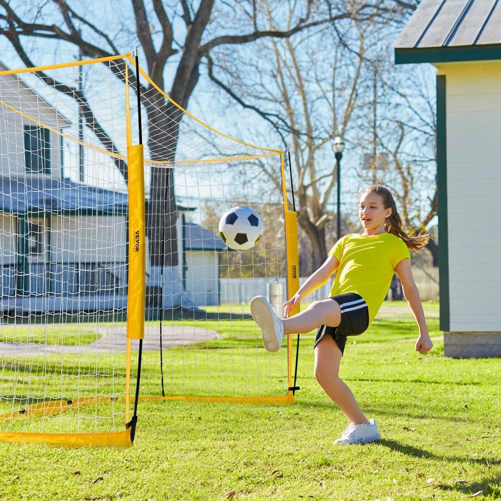 12x6 Ft Portable Soccer Goal Kids Soccer Net Carry Bag Backyard Training
