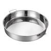 Stainless Steel Steaming Tray with Handle Noodles Rice Plate Vegetable Fish Pan  Kitchen