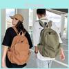 Stylish Washed Canvas Backpack For Women Chic And Versatile University Bag