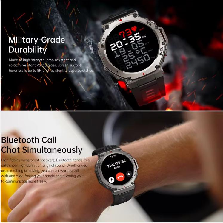 T-Rex 3 Ultra GPS Smart Watch 5 ATM Waterproof Built-in Dual-band GNSS Compass Military Sport Smartwatch Men 2025 New For Xiaomi
