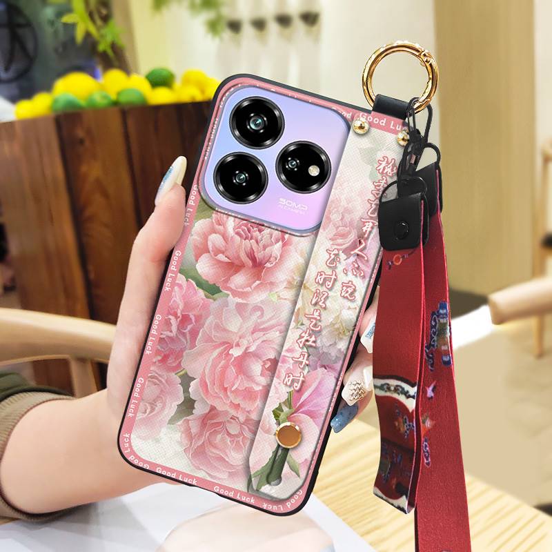Back Cover For Mom Phone Case For ZTE Blade V60 Design/Axon 60 Lite Wrist Strap Wristband Anti-dust Phone Holder Lanyard