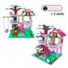 Non-Toxic Creative Fantasy Tree House Moc Building Blocks Set With Assembly Bricks Gift For Kids Children'S Birthday Christmas Gifts