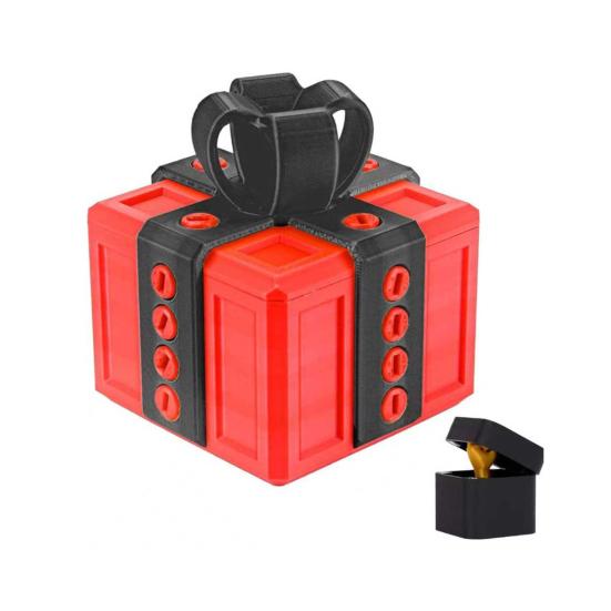 Otravná dárková sada s překvapivým prstem, interaktivní 3D puzzle, šroubovací výzva, dárková krabička pro žertíky s dvojitým úložným prostorem k narozeninám, Vánocům, Halloweenu