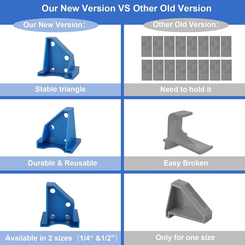 40 Pcs 1/4 inch & 1/2 inch Flooring Spacers, Laminate Floor Spacers, Flooring Installation Spacers for Vinyl Plank, LVP, Laminate Wood, Engineered