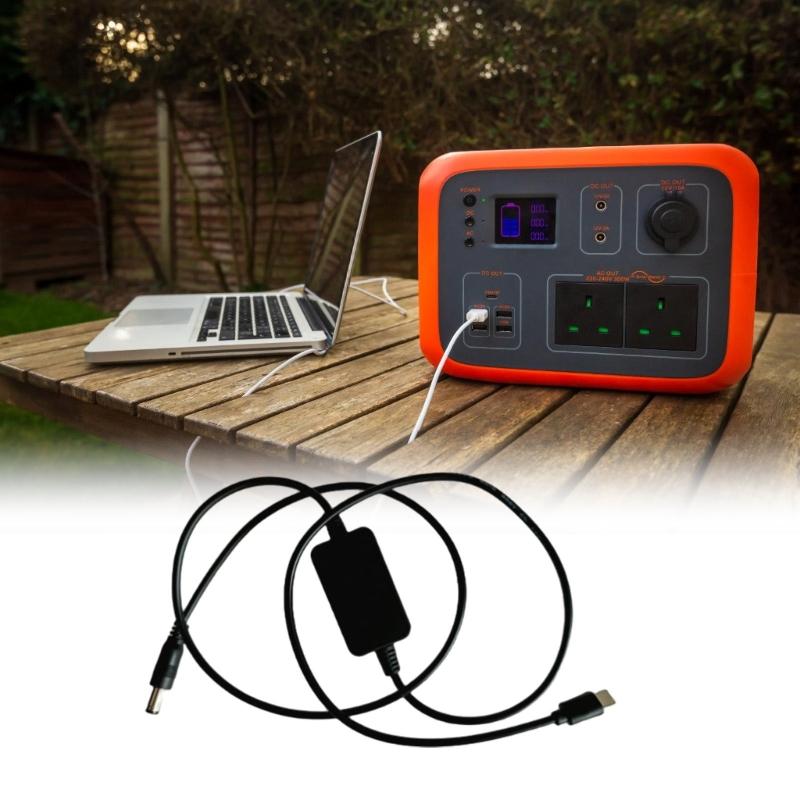 USB C 5V auf 24V Step-Up Stromkabel USB C auf 5,5x2,1mm 24V Adapter Konverter Stromkabel für elektronische Kamera