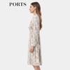 PORTS Women's Silk Blend Printed Dress