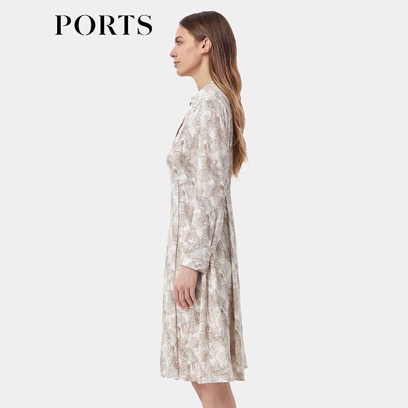 PORTS Women's Silk Blend Printed Dress