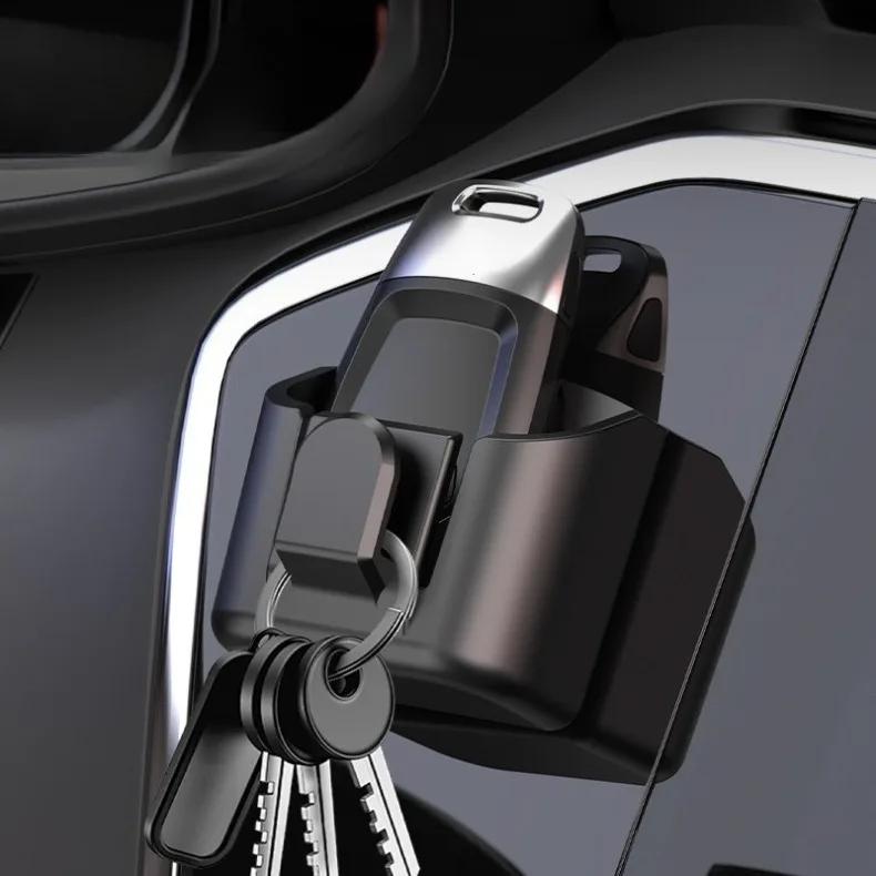Autoschlüsselhalter Clip Auto Innenraum Aufbewahrungsbox Anti-Rutsch Armaturenbrett Organizer Klebehalterung Für Karten Schlüsselhalter Universal