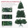 Artificial Christmas Tree 180cm with 1061 Branches and Metal Base, Green
