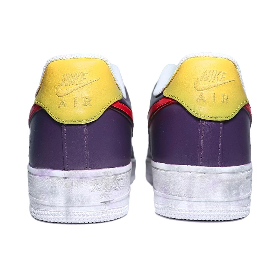 Nike Air Force 1 07 'Joker' Year Of The Dragon Limited Edition Skateboard Shoes Men's Purple Yellow Red CW2288-111(team25-)