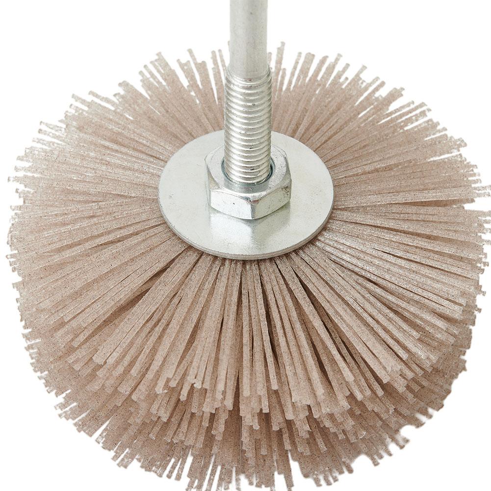 Long Lasting 80mm Nylon Wheel Brush Grinding Head for Woodwork Polishing