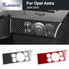 For Vauxhall Opel Astra H MK5 2004 2005 2006 2007 2008 2009 2010 Real Soft Carbon Fiber Sticker Car Driver Headlight Switch Trim