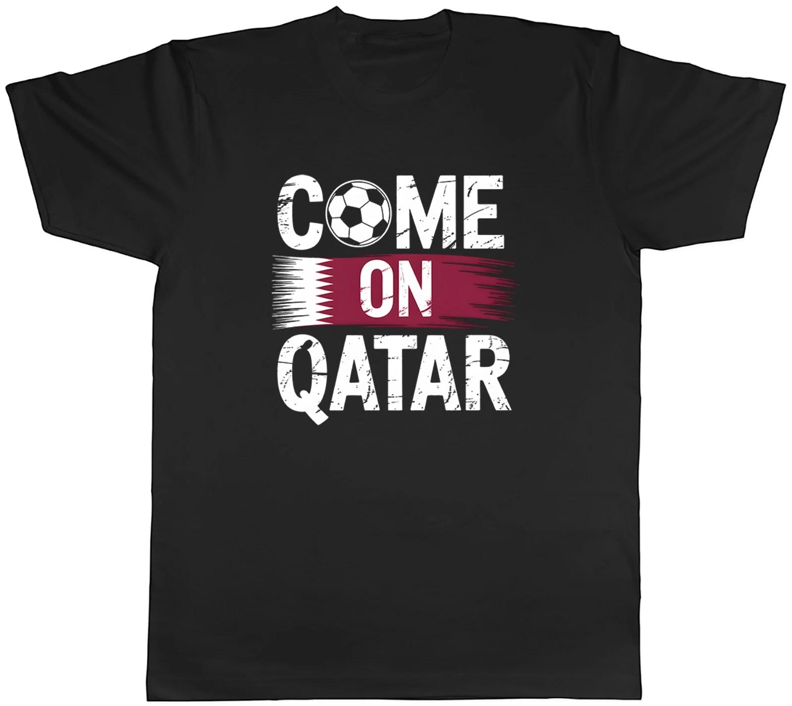 Come on Qatar Supporter Football Fan Mens T-Shirt Tee Gift Top XL