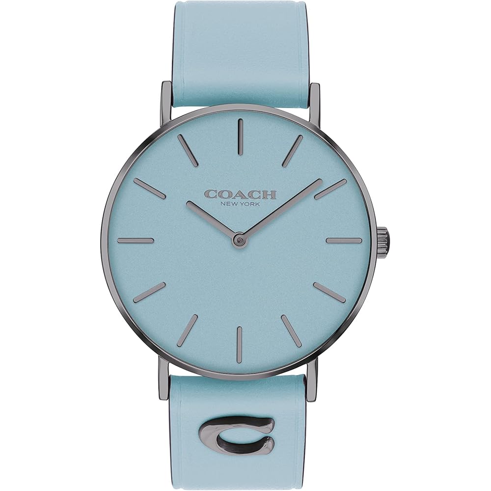 Coach Perry Women s Watch Blue Dial Blue Leather Strap 14503923