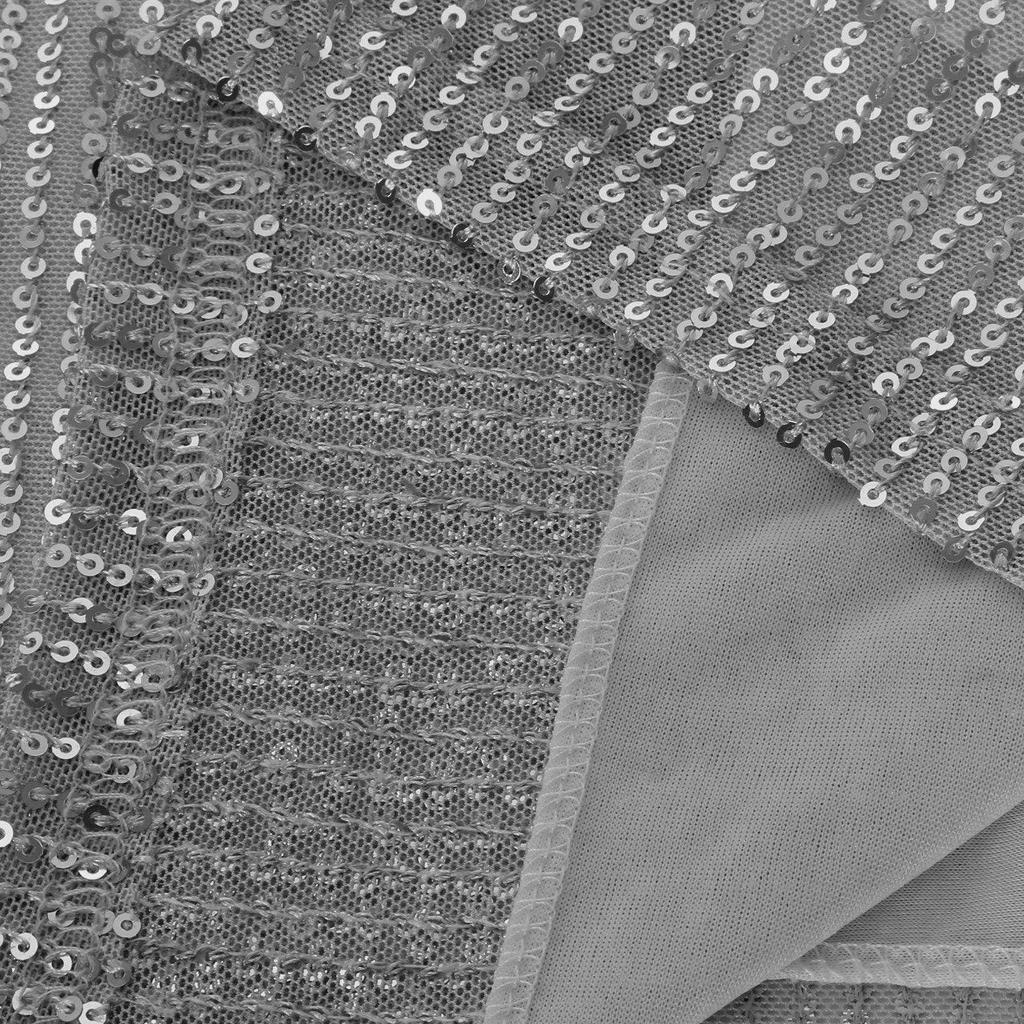 Women's Casual Loose Color Dropped Shoulder Short Sleeve V Neck Sequin Top T-Shirt