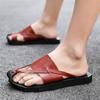 Fashion Summer Fashionable Niche Design of Beach Slippers for Men Flat Heels Quick-drying  Anti-slip Slippers