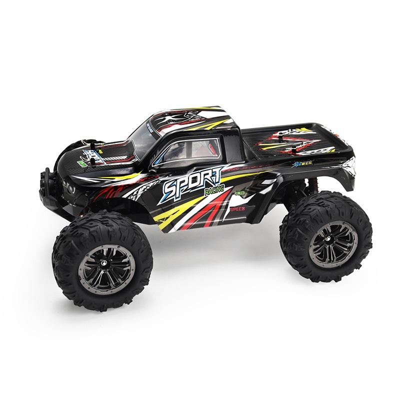 1:10 4WD Full Proportional RC Monster Truck, 45km/h High Speed 2.4G Off-Road Crawler with 7.4V Battery for Hobbyists