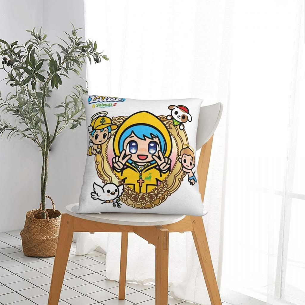 Luce Vatikan Maskottchen Kissenbezug Polyester Kissenhülle Katholische Kirche Dekokissenhülle Bett Drop Shipping 45*45cm