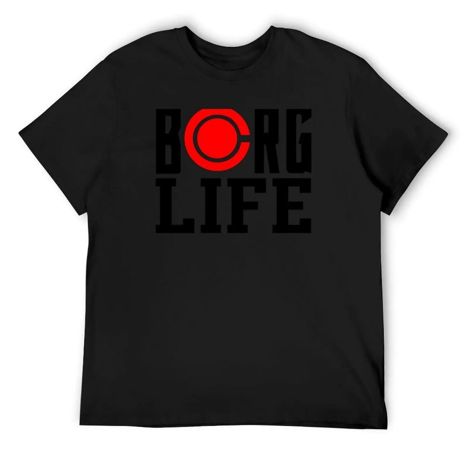 Футболка Borg Life Персонализированная футболка аниме графические футболки мужская футболка с принтом S