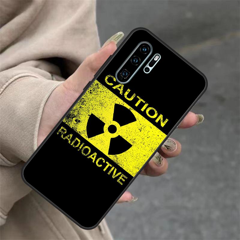 Nuclear Radiation Warning Sign Case For Huawei Nova 3i 7i 8i 11i Y60 Y70 Y90 Y61 Y91 10 9 SE 11 Pro P20 P40 P30 Lite Cover