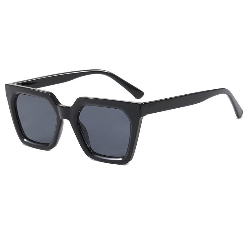 

Y2K Retro Green Sunglasses For Women, Fashionable Square Large Frame Personalized Glasses, Trendy Thick-Edged Bar Dancing Sunglasses